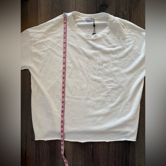 NWT Michelle by Comune Brownstown off White long sleeve sweater top Size large - Picture 6 of 7